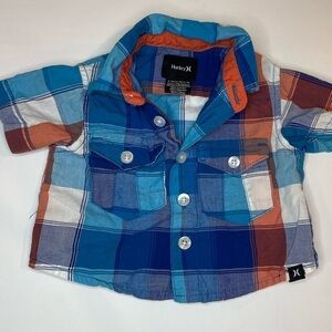 Gingham Short Sleeve Button Down